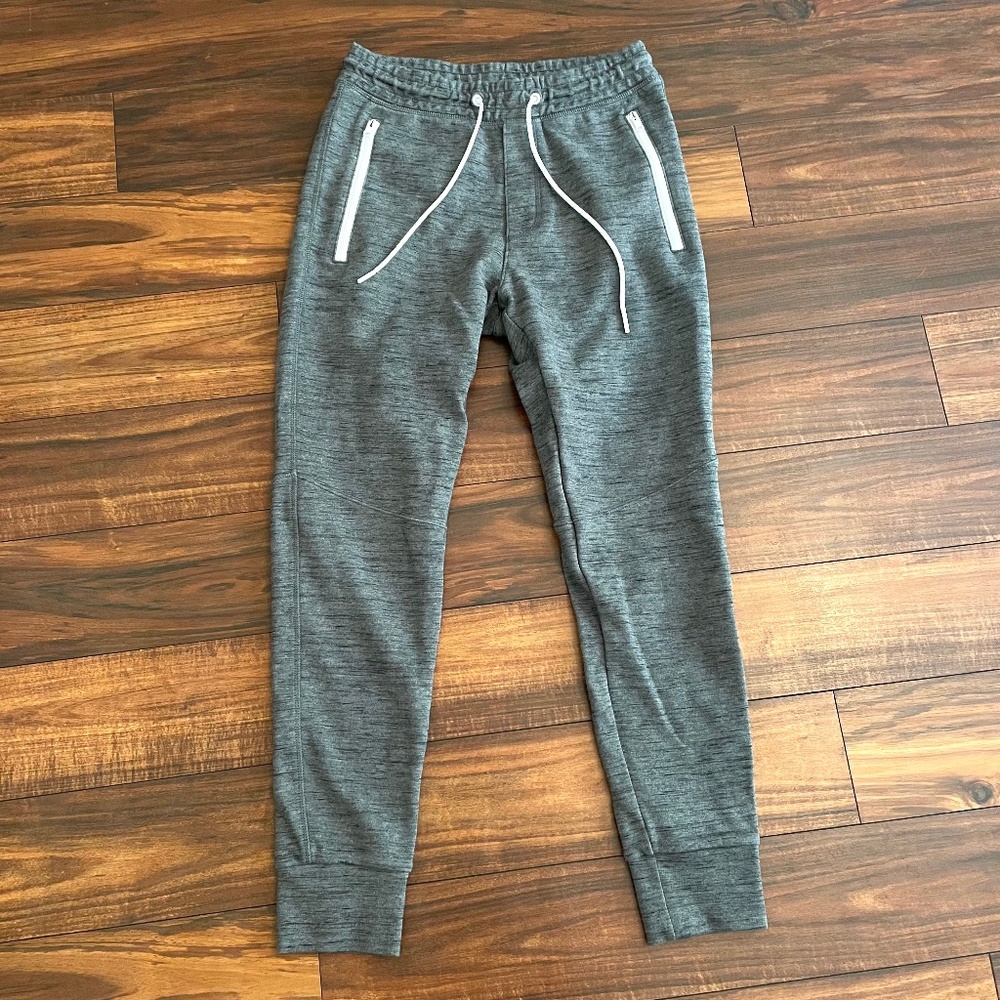 American Eagle Gray Cotton Blend Drawstring Joggers xs